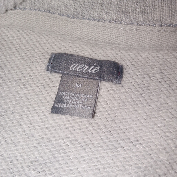 Aerie Oversized Gray Camoflage Sweatshirt Medium - Picture 8 of 8